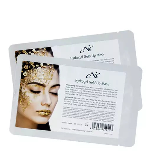 CNC aesthetic world Hydrogel Gold Lip Mask, 2 Stück