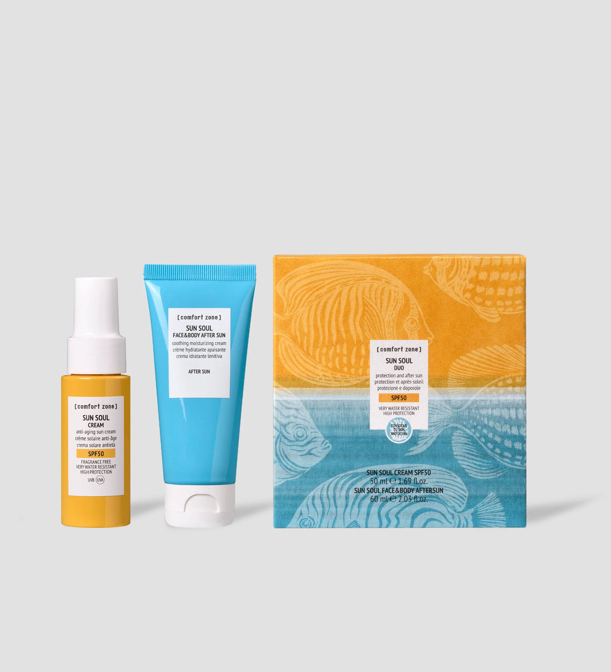COMFORT ZONE KIT SUN SOUL DUO SPF50