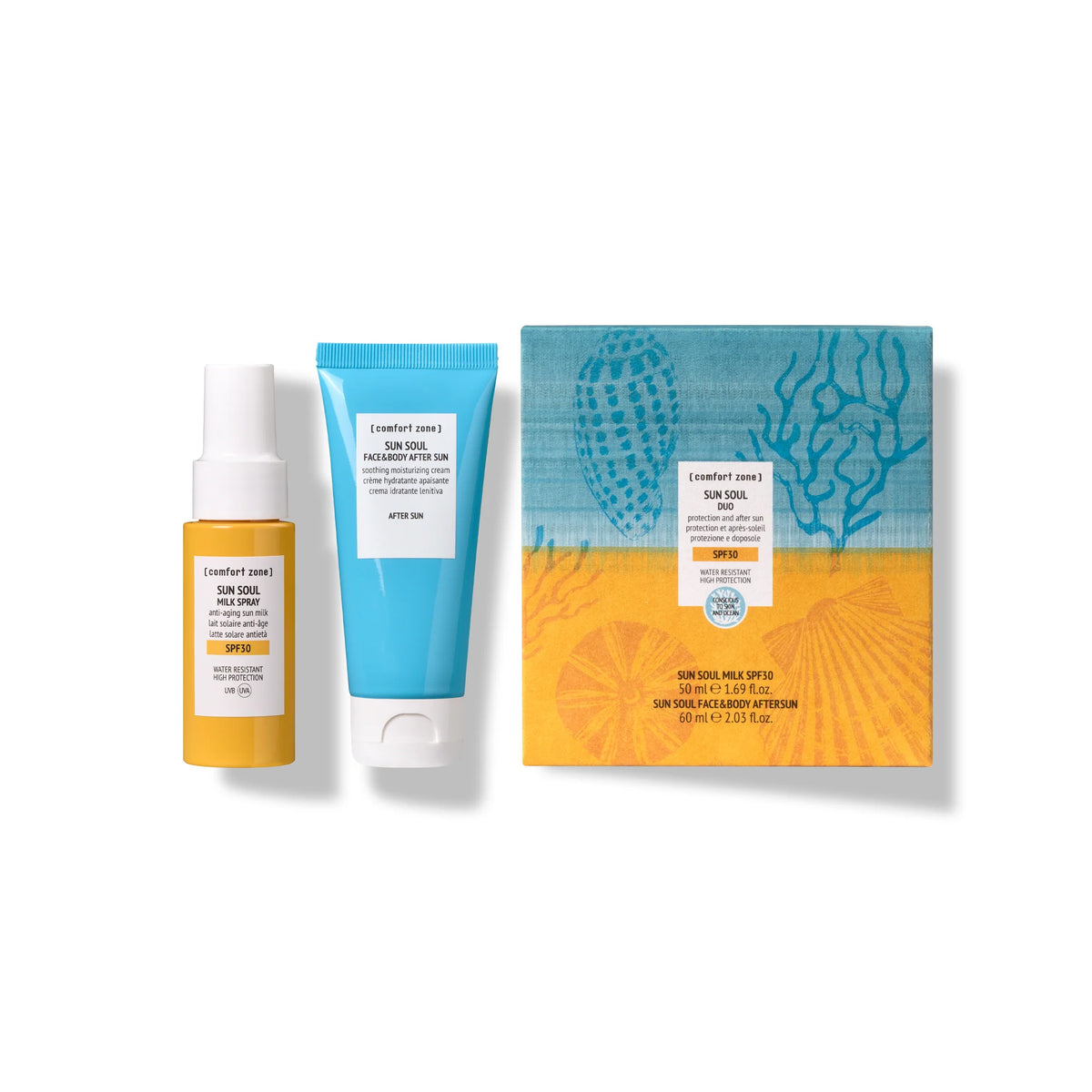 COMFORT ZONE SET SUN SOUL DUO SPF 30